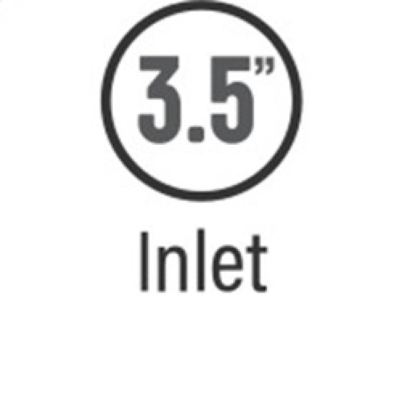 MagnaFlow Tip Stainless Black Coated Single Wall Round Single Outlet 5in Dia 3.5in Inlet 14.5in L Magnaflow