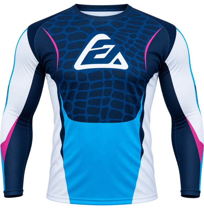 Answer  Elite Camo Jersey Cyan/Hyper Acid/Black Youth - XL