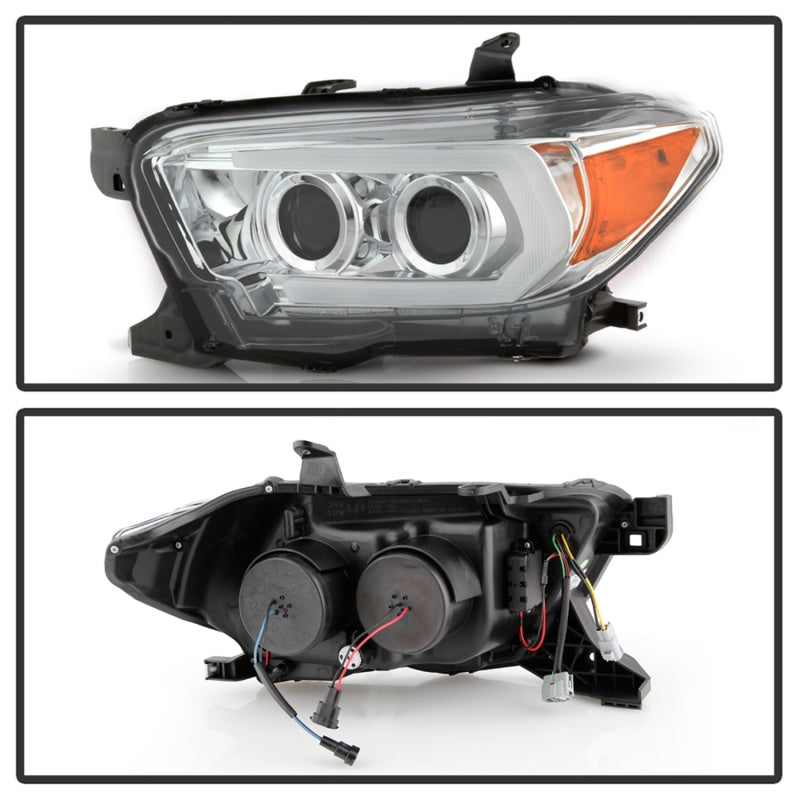 Spyder Signature Toyota Tacoma 16-18 TRD Model Projector Headlights-Chrome (PRO-YD-TT16V1-SEQ-C) SPYDER