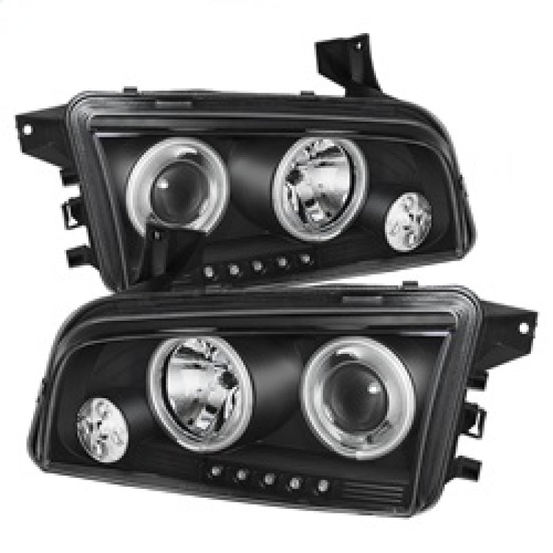 Spyder Dodge Charger 06-10 Projector Headlights Halogen Model CCFL Halo LED Blk PRO-YD-DCH05-CCFL-BK SPYDER