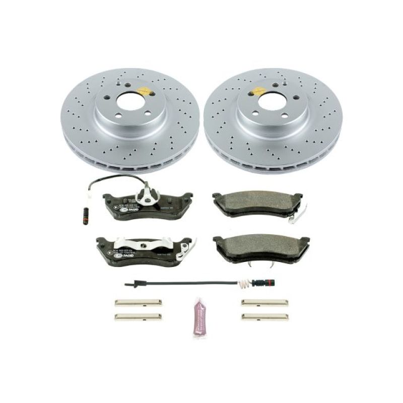Power Stop 07-09 Mercedes-Benz E350 Front Euro-Stop Brake Kit PowerStop
