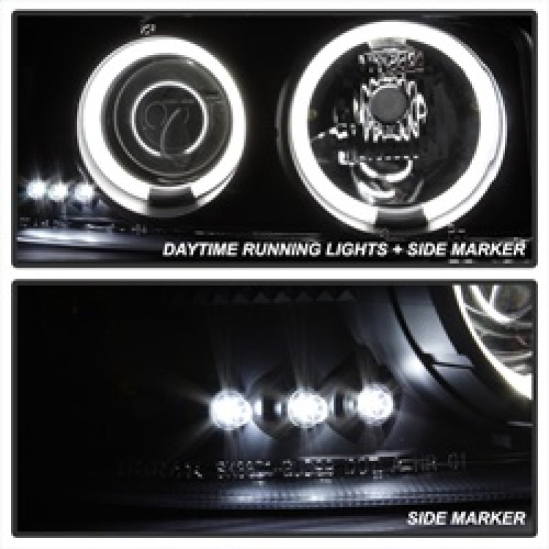 Spyder GMC Sierra 1500/2500 99-06 Projector Headlights CCFL Halo LED Blk Smke PRO-YD-CDE00-CCFL-BSM SPYDER
