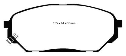EBC GreenStuff Front Brake Pads - DP61813 EBC