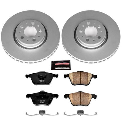 Power Stop 08-09 Volvo S60 Front Z23 Evolution Sport Coated Brake Kit PowerStop