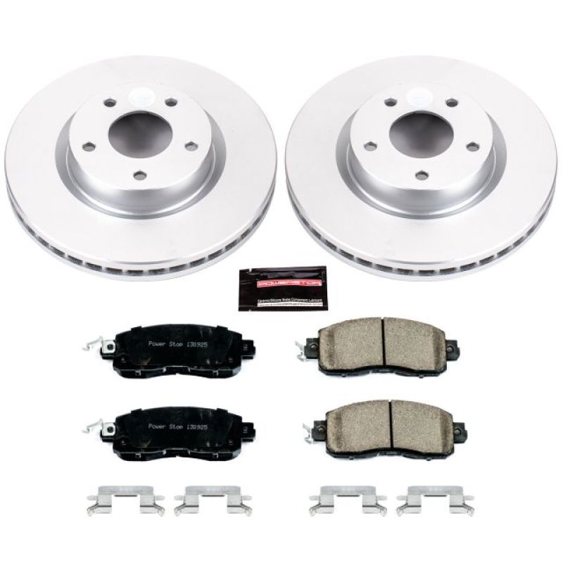 Power Stop 13-18 Nissan Altima Front Z17 Evolution Geomet Coated Brake Kit PowerStop