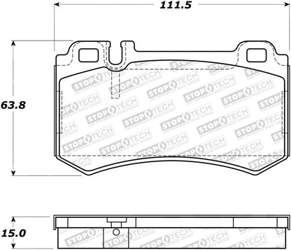 StopTech Premium Ceramic Brake Pads - 308.09840 Stoptech