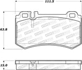 StopTech Premium Ceramic Brake Pads - 308.09840