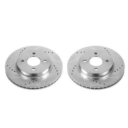 Power Stop 12-19 Nissan Versa Front Evolution Drilled & Slotted Rotors - Pair PowerStop