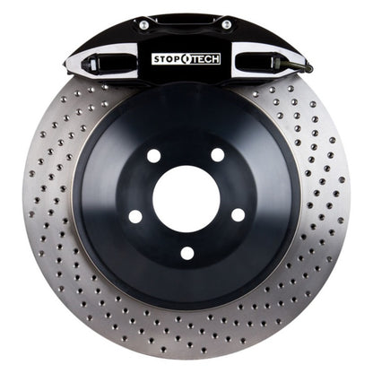 StopTech 99-05 VW Golf/GTi/Jetta Front BBK 1PC Touring 312/ST41 Black Caliper 328x28 Drilled Rotor Stoptech