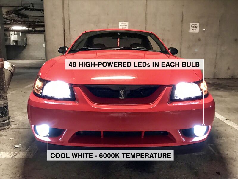 Raxiom 94-04 Ford Mustang Excl 03-04 CobraAxial Series LED Fog Light Bulbs