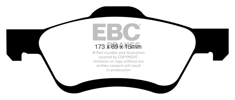 EBC GreenStuff Front Brake Pads - DP61709 EBC