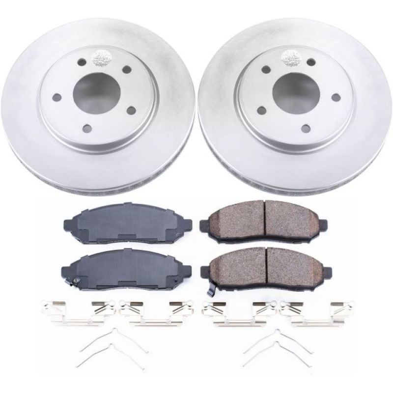 Power Stop 15-17 Chevrolet City Express Front Z17 Evolution Geomet Coated Brake Kit PowerStop