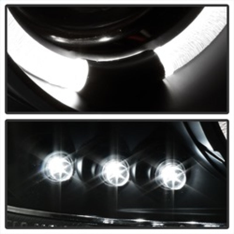 Spyder GMC Sierra 1500/2500 99-06 Projector Headlights LED Halo LED Blk Smke PRO-YD-CDE00-HL-BSM SPYDER