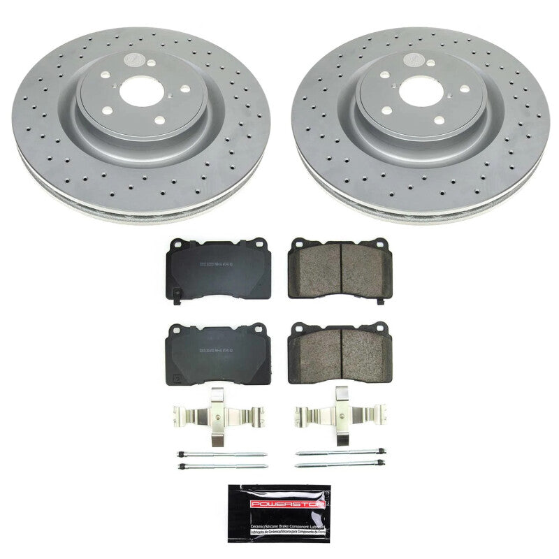 Power Stop 2021 Subaru WRX Front Z17 Coated Brake Kit PowerStop