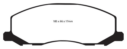 EBC YellowStuff Front Brake Pads - DP42015R EBC