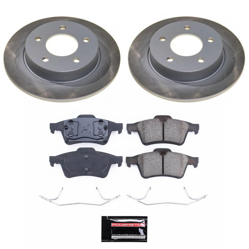 Power Stop 04-05 Mazda 3 Rear Semi-Coated Rotor Kit PowerStop