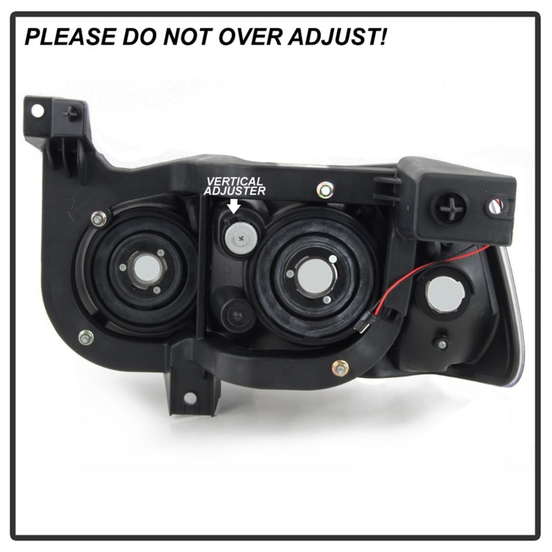 Xtune Dodge Charger 06-10 1Pc LED Crystal Headlights Smoke HD-ON-DCH05-1PC-LED-SM SPYDER
