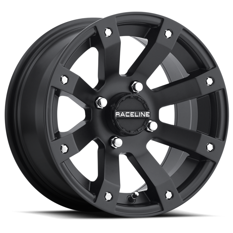 Raceline A79 Scorpion 12x7in / 4x110 BP / -47mm Offset / 83.8mm Bore - Satin Black Wheel