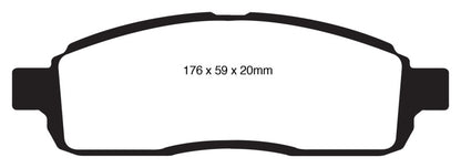 EBC YellowStuff Front Brake Pads - DP41843R EBC