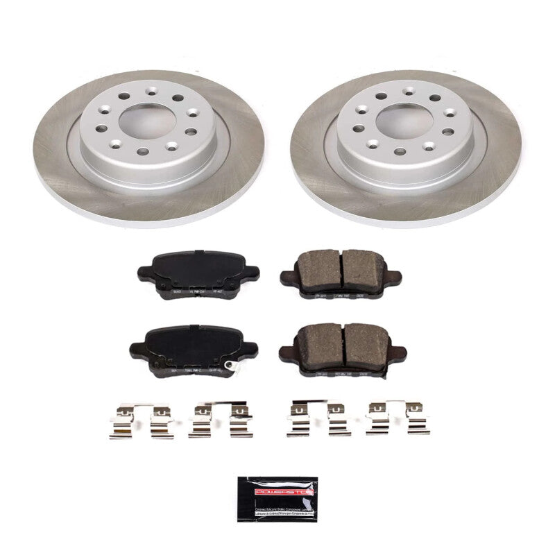 Power Stop 2021 GMC Terrain Rear Semi-Coated Rotor Kit PowerStop