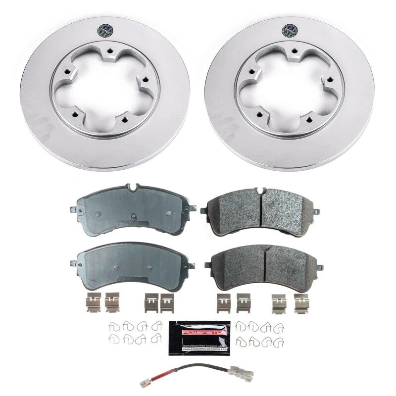 Power Stop 22-23 Ford Transit-350 Rear Z17 Coated Brake Kit PowerStop
