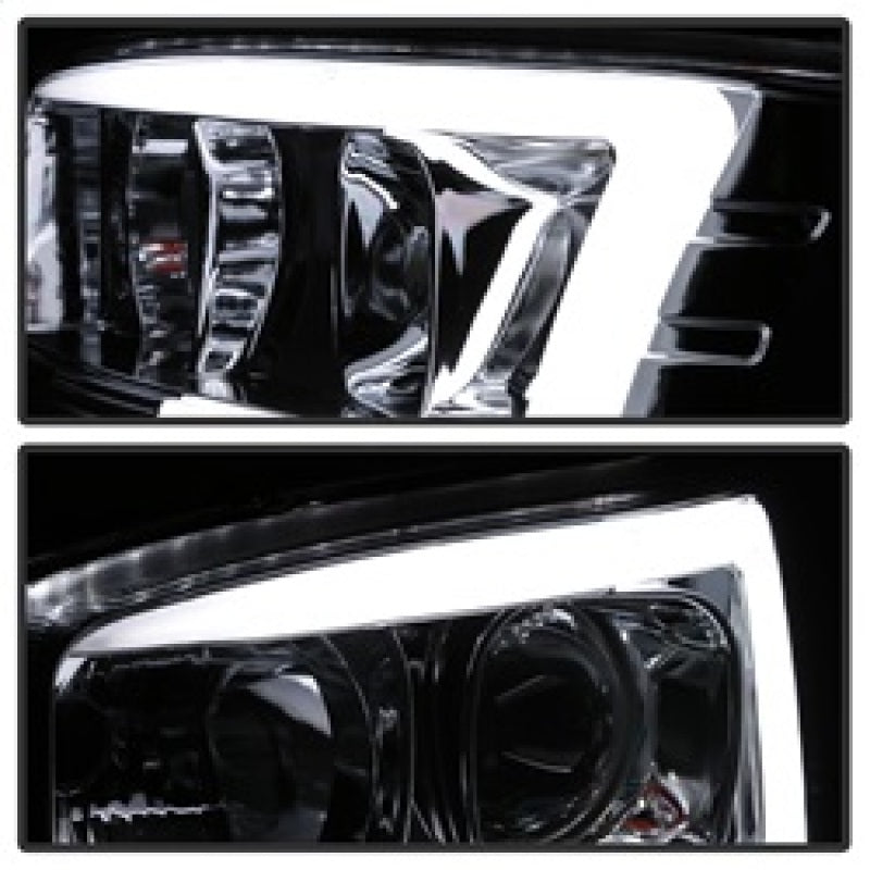 Spyder GMC Sierra 1500/2500/3500 99-06 V2 Projector Headlights - DRL - Chrome PRO-YD-CDE00V2-LB-C SPYDER