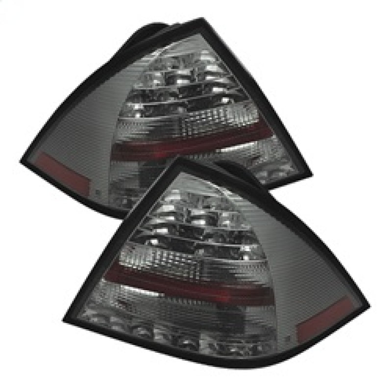 Spyder Mercedes Benz W203 C-Class 05-07 4DR Sedan LED Tail Lights Smoke ALT-YD-MBZC05-LED-SM SPYDER