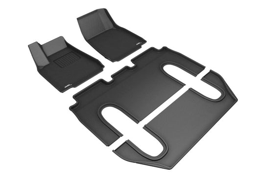 3D MAXpider KAGU 1st & 2nd Row Floor Mats for 2016-2021 Model X - L1TL00301509