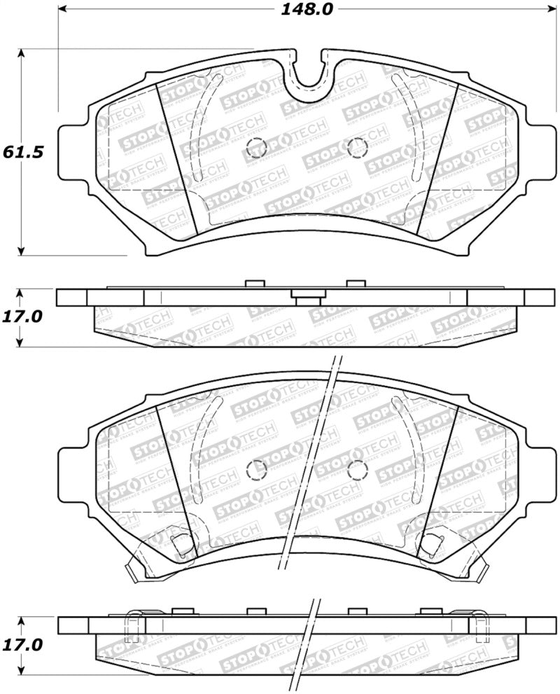 StopTech Premium Ceramic Brake Pads - 308.07530