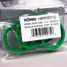 Load image into Gallery viewer, Konig Hub Ring Set (4pcs) - 66.5mm O.D. / 57.1mm I.D.