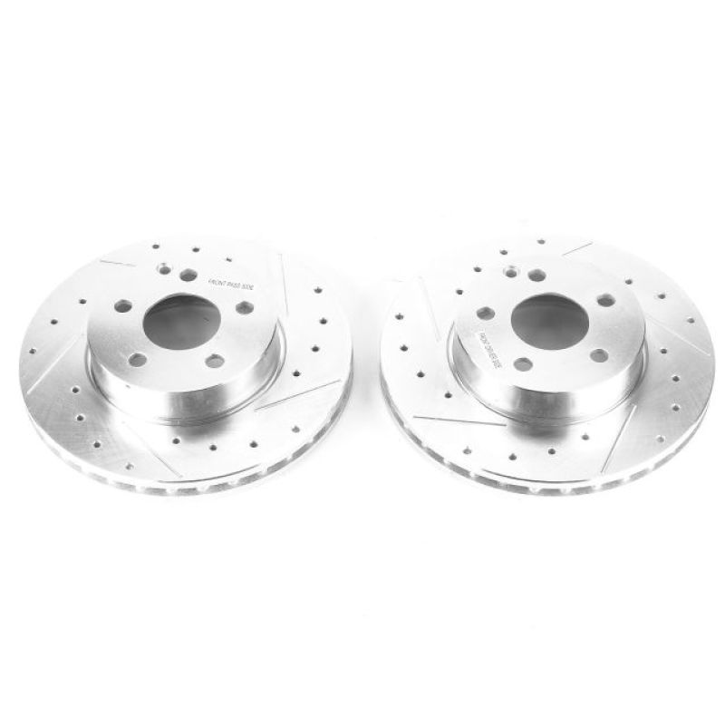 Power Stop 15-16 Mercedes-Benz C250 Front Evolution Drilled & Slotted Rotors - Pair PowerStop