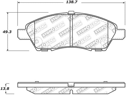 StopTech Street Disc Brake Pads - 305.15920 Stoptech