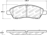 StopTech Street Disc Brake Pads - 305.15920