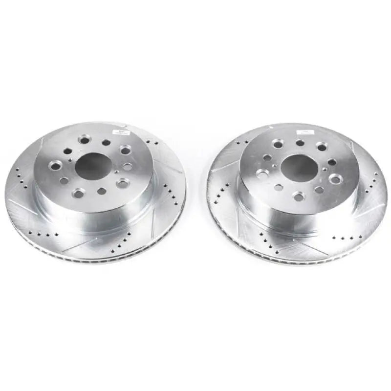 Power Stop 01-06 Lexus LS430 Rear Evolution Drilled & Slotted Rotors - Pair PowerStop