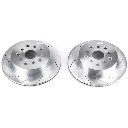 Power Stop 01-06 Lexus LS430 Rear Evolution Drilled & Slotted Rotors - Pair PowerStop
