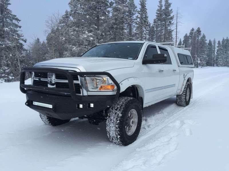 Road Armor 10-18 Ram 2500 iD Front Bumper w/Shackle/End Pods/X3 Cube/Accent Lights/Hyve - Raw