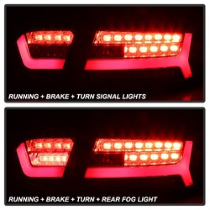 Spyder 09-12 Audi A6 LED Tail Lights - Black (ALT-YD-AA609-LED-BK) SPYDER
