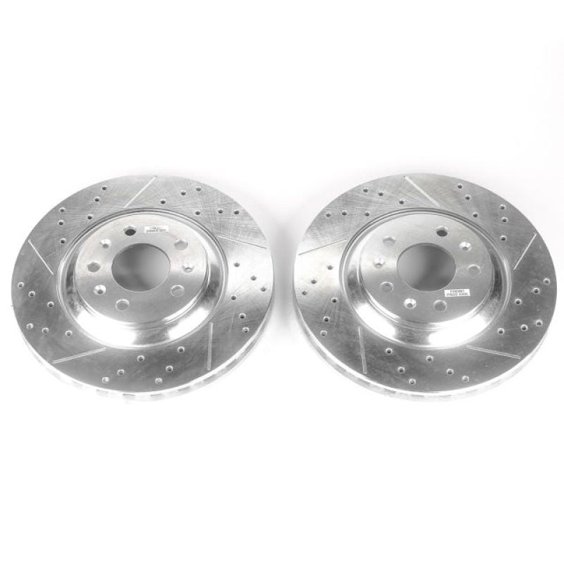 Power Stop 06-07 Cadillac CTS Front Evolution Drilled & Slotted Rotors - Pair PowerStop