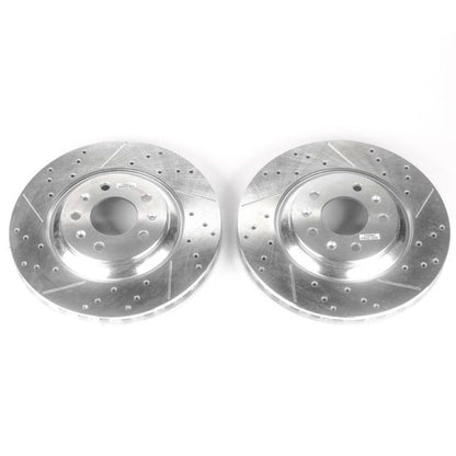 Power Stop 06-07 Cadillac CTS Front Evolution Drilled & Slotted Rotors - Pair PowerStop
