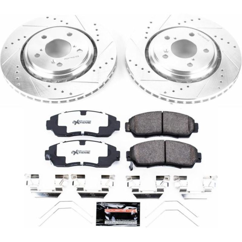 Power Stop 15-17 Honda Odyssey Front Z26 Street Warrior Brake Kit PowerStop