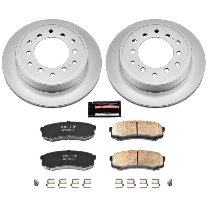 Power Stop 10-19 Lexus GX460 Rear Z17 Evolution Geomet Coated Brake Kit PowerStop