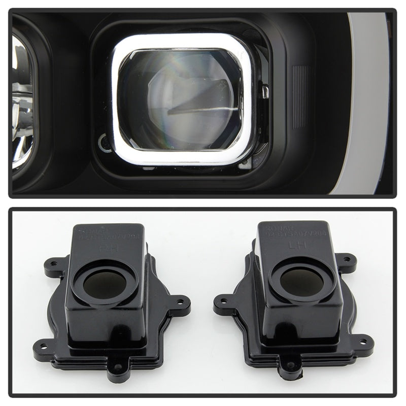 Spyder 07-14 Chevy Suburban/Tahoe V2 Projector Headlights LED Turn Sig Black PRO-YD-CSUB07V3-SB-BK SPYDER
