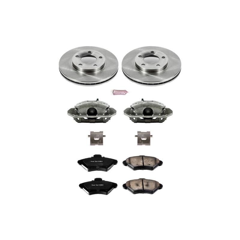 Power Stop 94-98 Ford Mustang Front Autospecialty Brake Kit w/Calipers PowerStop