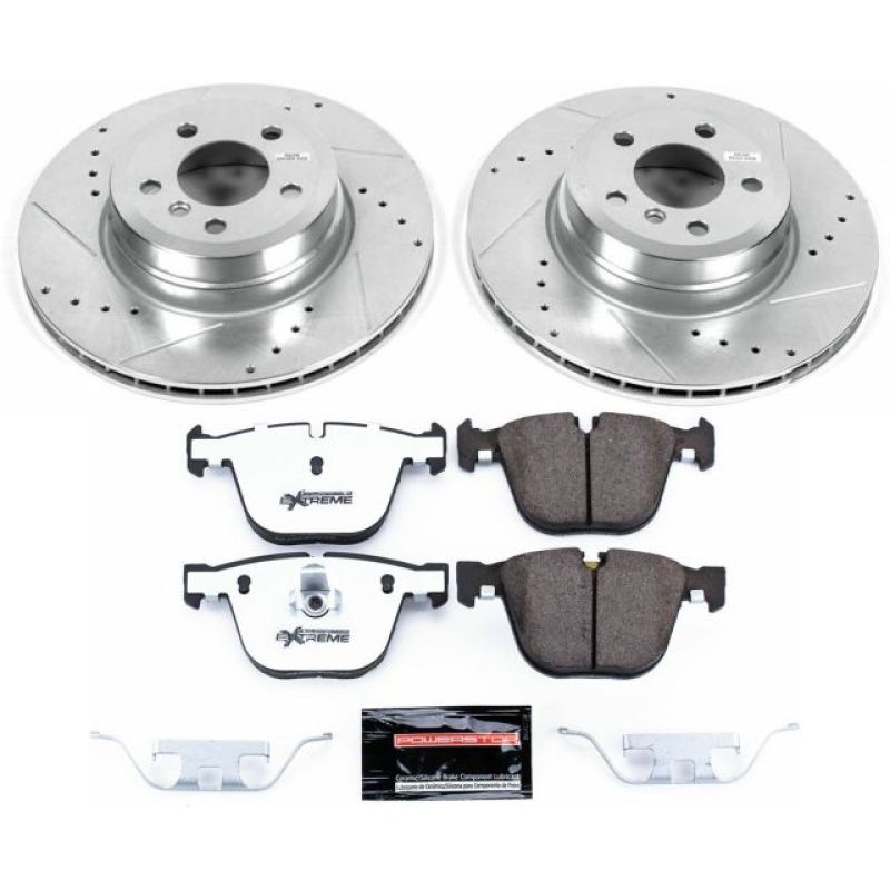 Power Stop 16-18 BMW X5 Rear Z26 Street Warrior Brake Kit PowerStop