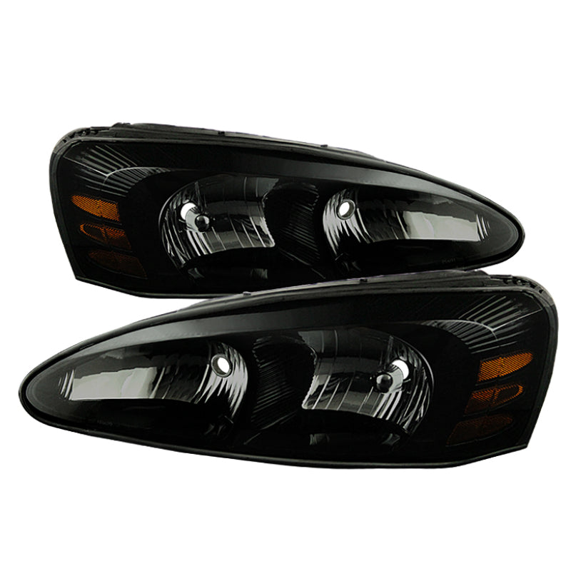 Xtune Pontiac Grand Prix 04-08 Crystal Headlights Black Smoke HD-JH-PGPRIX04-AM-BSM SPYDER