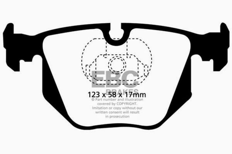 EBC GreenStuff Rear Brake Pads - DP61118 EBC