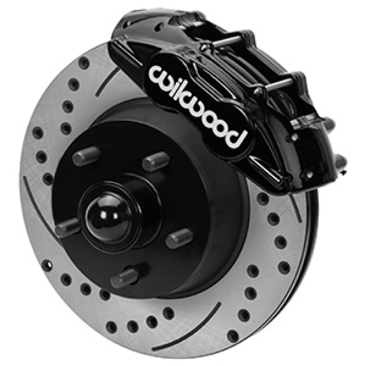 Wilwood 69-74 Porsche 911 D31 11.10in. Front Brake Kit w/ Flex Lines - Drilled Rotors (Black) Wilwood