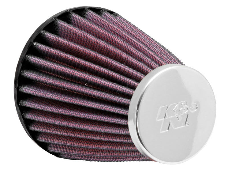 K&N Universal Chrome Filter 2.063in Flange ID x 3.5in Base OD x 2in Top OD x 4in H K&N Engineering
