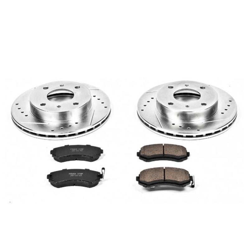 Power Stop 89-96 Nissan 240SX Front Z23 Evolution Sport Brake Kit PowerStop