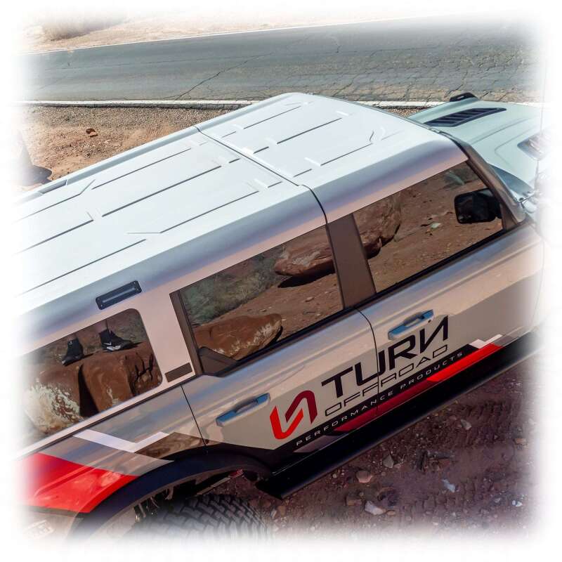 Turn Offroad 21-26 Ford Bronco Hard Top (4Dr) White/Badge Delete & Black Foam Headliner/Wiper & Defr